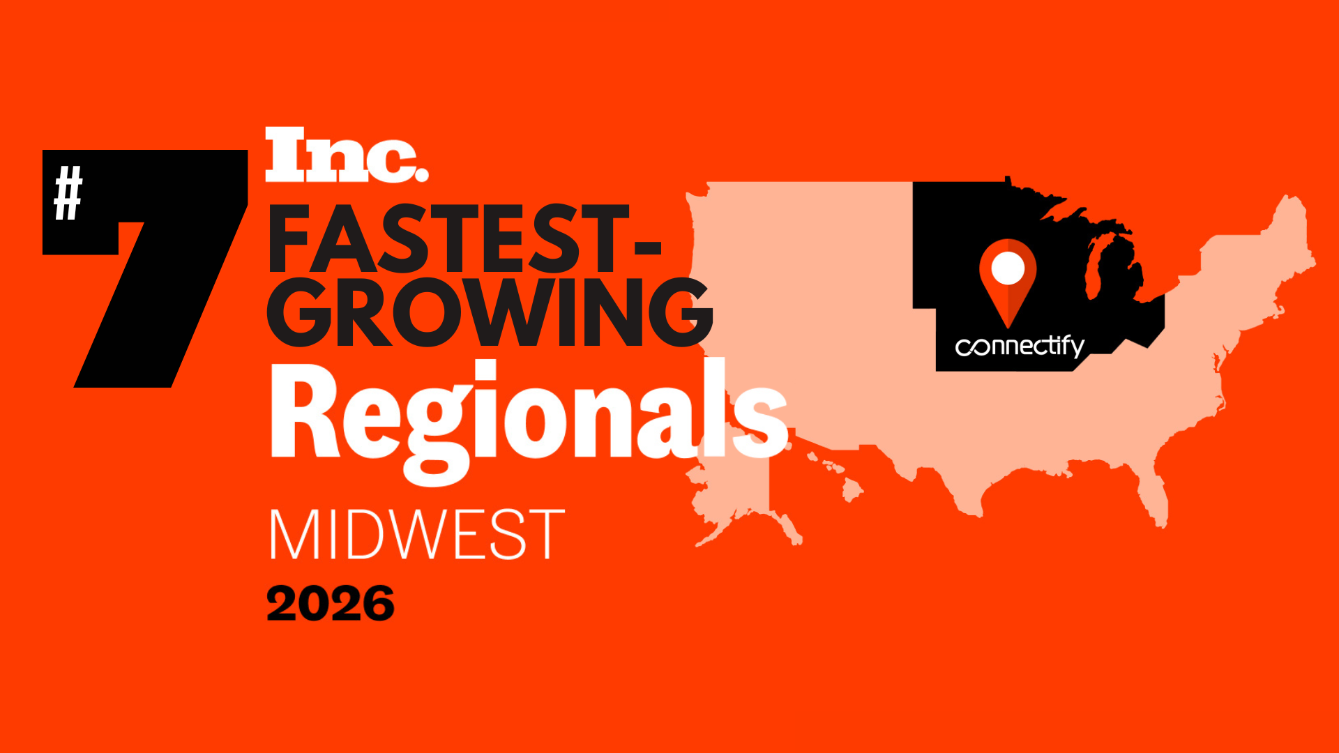 Map of United States Pinning Connectify HR's Location