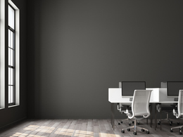 Empty conference room only table and chairs